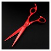 1 Set Professional Pet Groominghaircutting scissors Set Red 4pcs Chien Ciseaux Coupe De Cheveux Amincissant Ciseaux De Coupe 