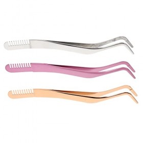 Pince à cils Pince à cils Outil magnétique 3 pièces Pince à épiler en acier inoxydable Pince à épiler maquillage Extension de
