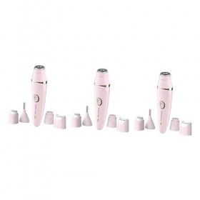 minkissy Lot de 3 rasoirs 5 en 1 pour le visage, épilateurs pour le visage, le corps féminin, tondeuse personnelle, rasoir él