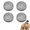 Lot de 4 lames de rechange compatibles avec les rasoirs électriques Skull Shaver Pitbull