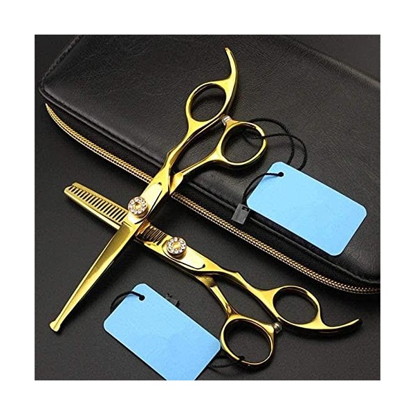 Ciseaux de coiffeur professionnel 6 pouces tête cheveux ciseaux coupe ciseaux cheveux coiffeur amincissant ciseaux coiffure c