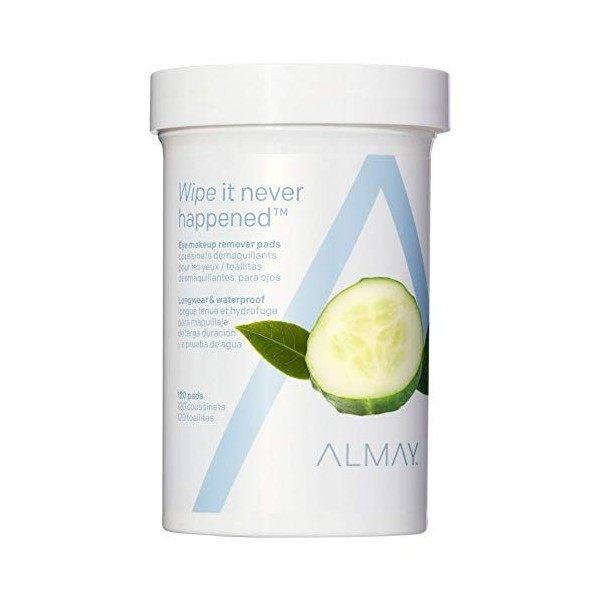 Almay Longwear & Waterproof Eye Makeup Remover Pads, 120 ct by Almay