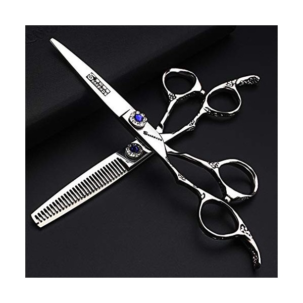 Gaucher haut de gamme professionnel Ciseaux de coupe de cheveux - coiffure Dilution Cisailles 6,0 pouces salon de coiffure Sa