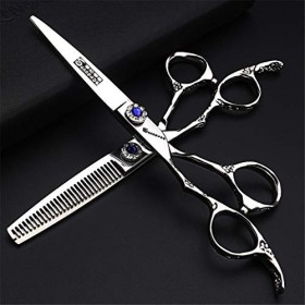 Gaucher haut de gamme professionnel Ciseaux de coupe de cheveux - coiffure Dilution Cisailles 6,0 pouces salon de coiffure Sa