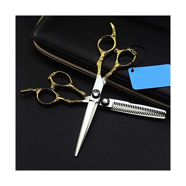 Ciseaux de coupe de cheveux de coiffure, ciseaux professionnels de coiffeur Ciseaux plats de coiffure en acier inoxydable Cou