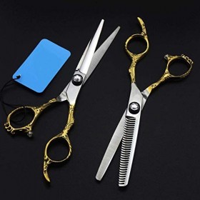 Ciseaux de coupe de cheveux de coiffure, ciseaux professionnels de coiffeur Ciseaux plats de coiffure en acier inoxydable Cou