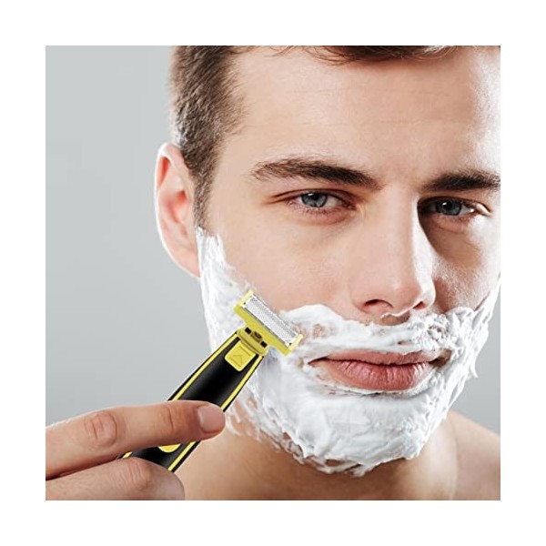 Zebroau 5 rasoirs pour homme – Rasoir à barbe étanche pour rasage du visage – Rechargeable pour le visage, les jambes, les br