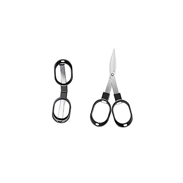 Craft Craft Scissors 1 mini ciseaux pliables en acier inoxydable, ciseaux de voyage for accrocher à votre porte-clés, for la