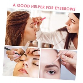 4 pièces pince à sourcils colorée outils de cils pour extensions de cils outils à ongles pince à épiler professionnelle pince...
