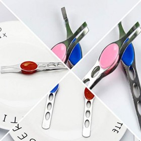 Pincettes de précision Pincettes de précision Pinces à sourcils en acier inoxydable Accessoires pour sourcils pour femmes 5PC...
