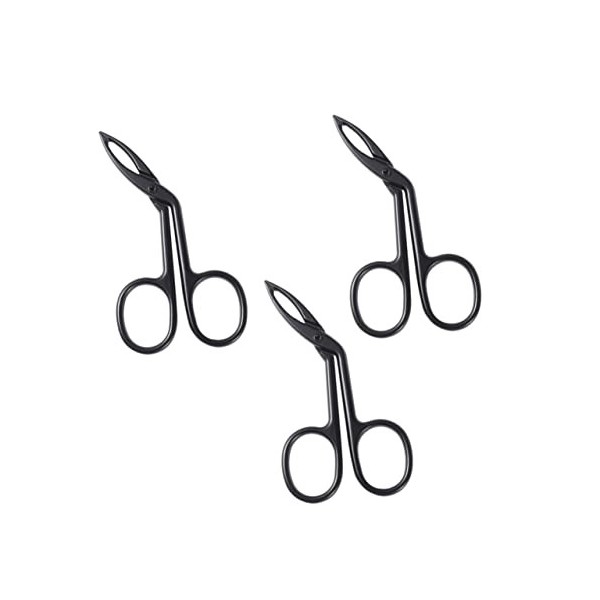 Lot de 3 pinces à épiler pour sourcils, pinces de précision, ensemble de costume pour femme, pince à épiler, kit de bijoux, p