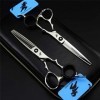 KOAIEZ 6,0 Pouces Argent 440C Salon Professionnel Barber Ciseaux De Coiffure, Outils De Cisaillement De Coiffure De Coupe De 