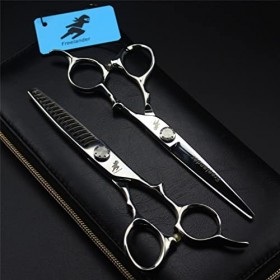 KOAIEZ Ensembles De Ciseaux De Coupe À Cheveux Professionnels De 6,0 Pouces, 440C en Acier Inoxydable Barber Ciseaux De Coiff