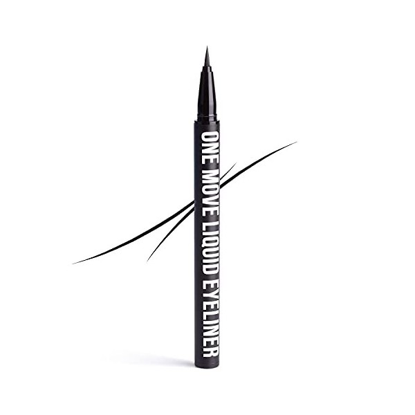 INGLOT One Move Liquid Eyeliner Noir | Imperméable Longue Tenue | Maquillage Pour les Yeux | Eye liner Liquide Avec Applicate