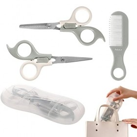 Rosixehird 5 Pcs Ensemble de Ciseaux de Coupe de Cheveux Professionnels - Ciseaux de Salon de Coiffure pour Enfants,Ciseaux d