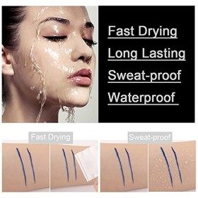 Tampon pour Eyeliner Winged 4 Pack Eyeliner Stamps Black Eye Liner Pencil Waterproof Smudge-Proof Eyeliner Stamp Liquid Long-