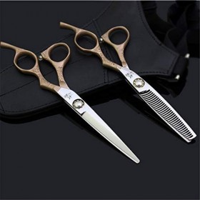 Coiffure Salon De Coiffure Ciseaux De Coiffure Set 6.0 Pouces Professionnel 440C Coiffeurs Ciseaux À Effiler en Acier Inoxyda