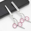 Ciseaux de coiffeur 1 Set Kit doutils de ciseaux de coiffure professionnels Ciseaux à cheveux Mince Coupe plate Dents de cou