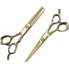 Ciseaux de coiffeur Ciseaux de coiffure professionnels Ciseaux à deux queues de coupe de cheveux-6.0_ Salon de coiffure ou us