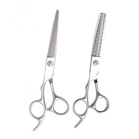 RIJPEX Ciseaux de coiffure Ciseaux de coiffure pour gauchers, 6 pouces Ciseaux de coiffure professionnels pour gauchers Cisea