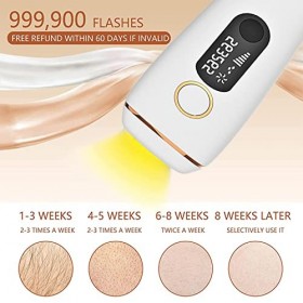 Starensky Epilateur Lumiere Pulsee Visage, LumièRe PulséE Intense Ipl Epilation Electrolyse éPilation Definitive Depilator Fe