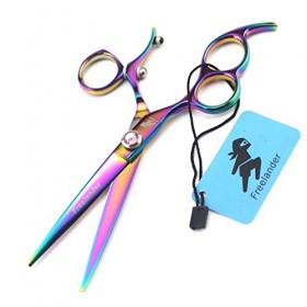 KOAIEZ Ciseaux De Coiffeur De Rasoir À Bord Droit De 6,0 Pouces, Cisaillements À Main Gauche du Coiffeur en Acier Inoxydable,