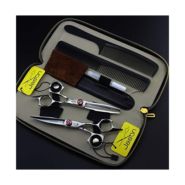 Kit de toilettage pour chien, ciseaux à cheveux professionnels, kit de ciseaux de coiffeur, ensemble de ciseaux de coiffeur d