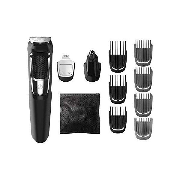 Philips Norelco Multigroom série 3000, MG3750 / 50, Visage Barbe et du corps Tondeuse à cheveux pour les hommes, 13 Pièces jo