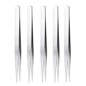 Pince à cils en acier inoxydable de qualité, pince à cils droite et épaisse, pince à coudre, outil de couture, pince à fil ép