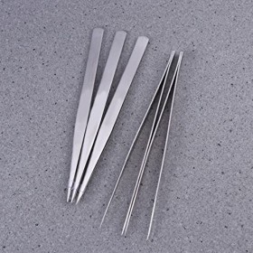 Pince à cils en acier inoxydable de qualité, pince à cils droite et épaisse, pince à coudre, outil de couture, pince à fil ép...