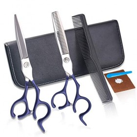 Kit de ciseaux de coupe de cheveux 6 pouces à dents plates