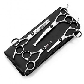 Ensemble de ciseaux de toilettage pour animaux de compagnie Ciseaux pour animaux de compagnie 4 pièces en acier inoxydable Ci