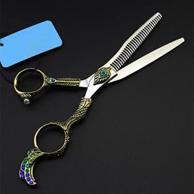 Ciseaux de coupe de cheveux, professionnels 6 haut de gamme 440c ciseaux à cheveux coupés phenix ensemble coupe barbier ma Ra...