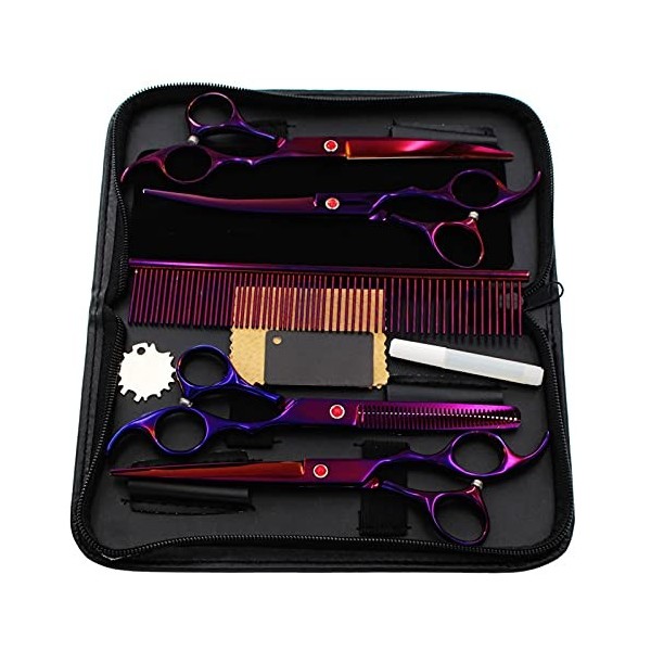 RIJPEX Kit de Ciseaux de Coupe de Cheveux 6,0 Pouces Couleur Créativité Personnalité Professionnel Texture Mince Ciseaux de C