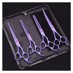 DOENBOLO Ciseaux à Cheveux Kit de caissons de Ciseaux de beauté kit de Coiffure à Cheveux tijeras de peluqueria Professionnel