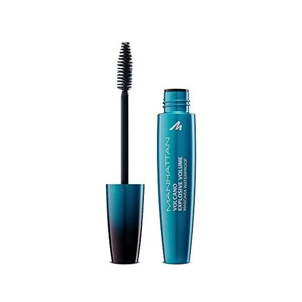 Manhattan Volcano Mascara Waterproof, Mascara Waterproof, pour un volume imbattable et une définition maximale de la couleur 