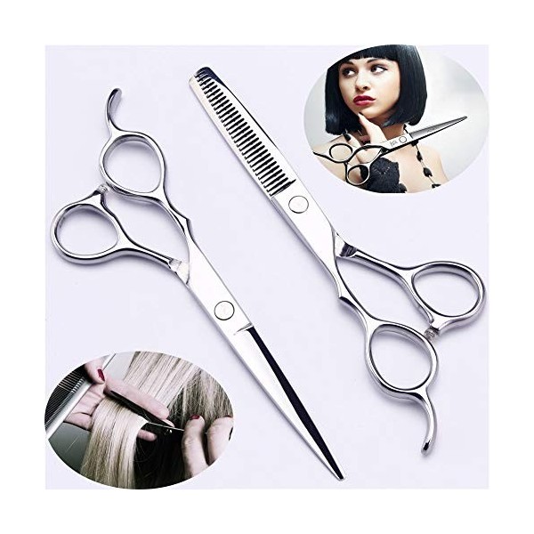 WYGC Scissors Ciseaux Coiffure Série Gaucher Professionnel Cisailles Styliste De Salon Coupe Nette et Précise Ciseaux de Coup