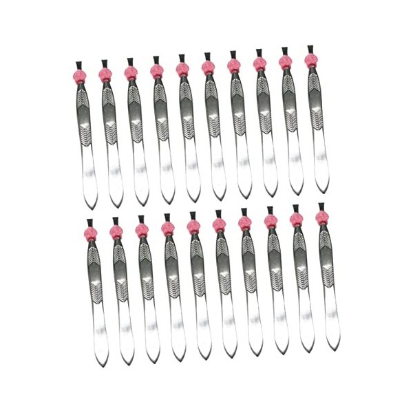 24 pièces pince à épiler pour femme pince à épiler de précision pince à épiler plate pince à épiler pour sourcils pince à épi