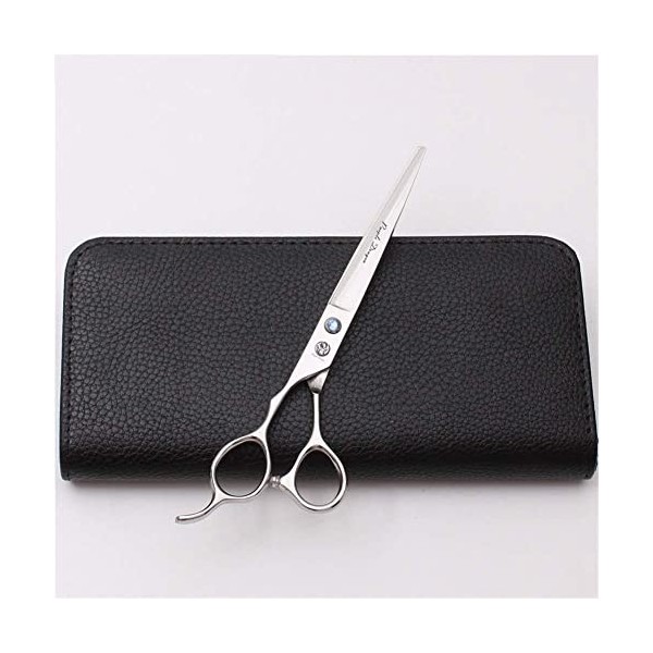 Générique Ciseaux de Coiffure pour gaucher 17,8 cm, kit doutils de Coupe de Cheveux pour Coiffeur Professionnel de la Main G