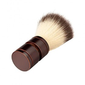 WWWFZS Brosse de Rasage Professionnelle de Moustache de Barbe de Cheveux dhommes avec la poignée en Bois