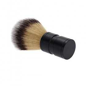 WWWFZS Brosse de Rasage Professionnelle en Aluminium pour Hommes, Moustache, Barbe, Nettoyage du Visage, Brosse de Rasoir, En