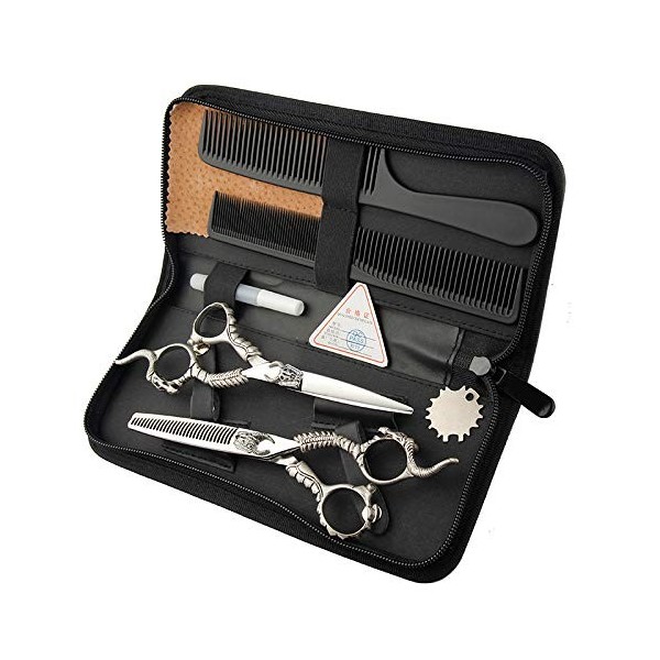 Ciseaux De Coiffure, 6,0 Pouces 440C Ciseaux Cheveux Set De Sharp Coupe De Cheveux Ciseaux Léger Et Sharp Kit pour Les Femmes