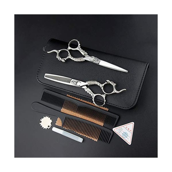 Ciseaux De Coiffure, 6,0 Pouces 440C Ciseaux Cheveux Set De Sharp Coupe De Cheveux Ciseaux Léger Et Sharp Kit pour Les Femmes