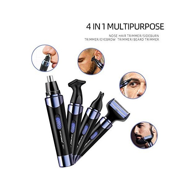 Epilateur Nez Oreille Sourcils Homme éLectrique Femme Nez Pour, Meilleur Tondeuse Nez Rechargeable, Tondeuse Professionnelle 