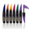 MKNZOME 6 Couleur mascara, 3D Mascara Fibre de Soie, Waterproof Longue Durée Volumateur Allongeant Curling, Créer un Maquilla