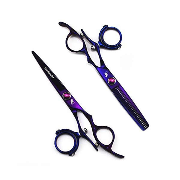 Ciseaux Coiffure/Ciseaux Cheveux 2pcs Ciseaux de coupe Ciseaux Ciseaux Ciseaux avec sac coiffeuse coiffeuse for hommes Femmes