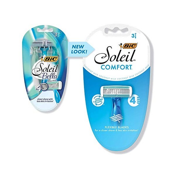 Bic Soleil Lot de 5 rasoirs Bella E-Z Rinçage 3 carats