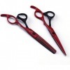 Ciseaux de coiffure Ciseaux de barbier Kit doutils de coupe de cheveux en acier inoxydable tranchant pour salon de coiffure,