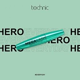 Technic Mega Lash Volumising Waterproof Mascara 14ml- Black