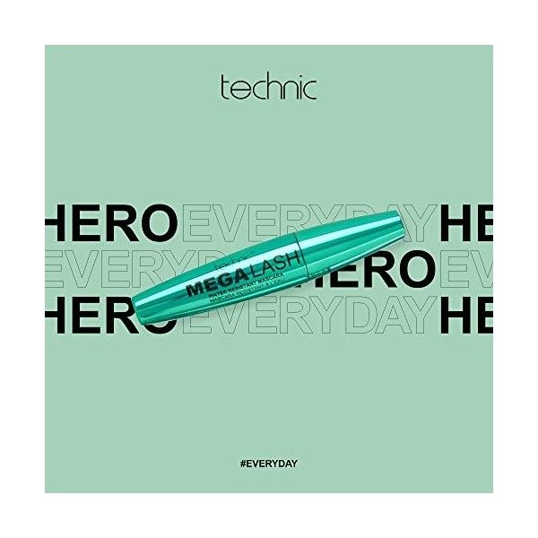 Technic Mega Lash Volumising Waterproof Mascara 14ml- Black